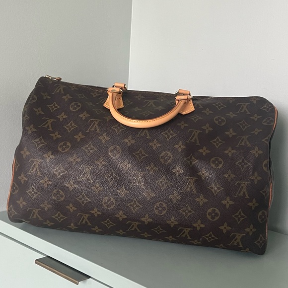 Louis Vuitton Speedy 40 Monogram Canvas Duffle Bag 8906MB date code - Picture 1 of 16